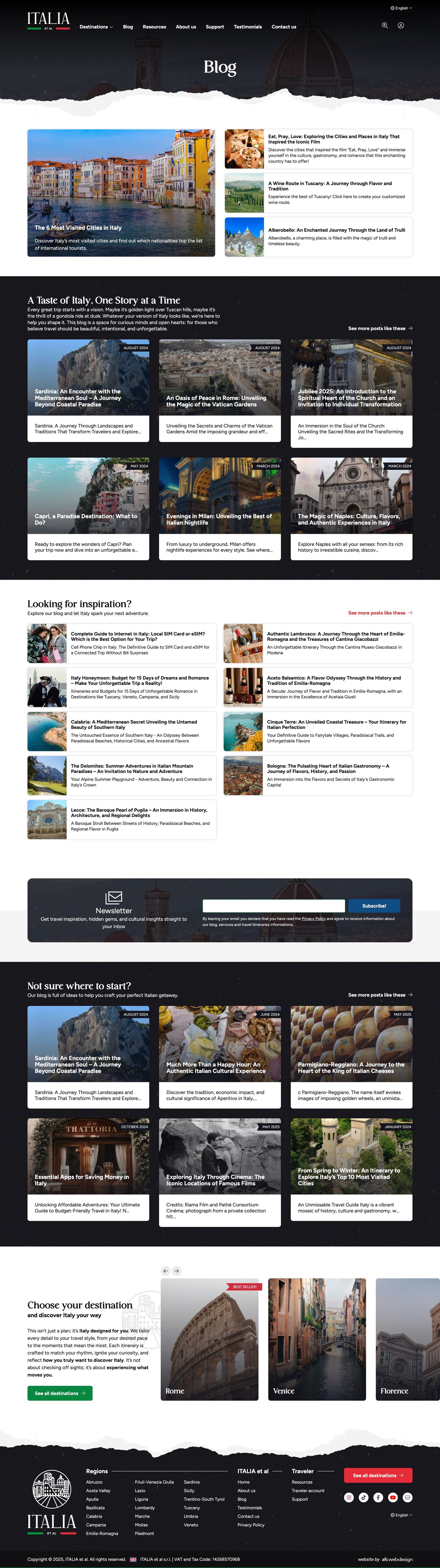 Design site ITALIA et al - AFC Web Design