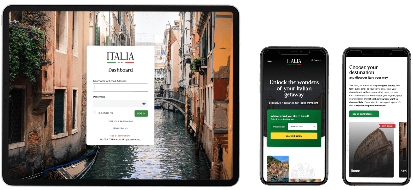 Design site ITALIA et al - AFC Web Design